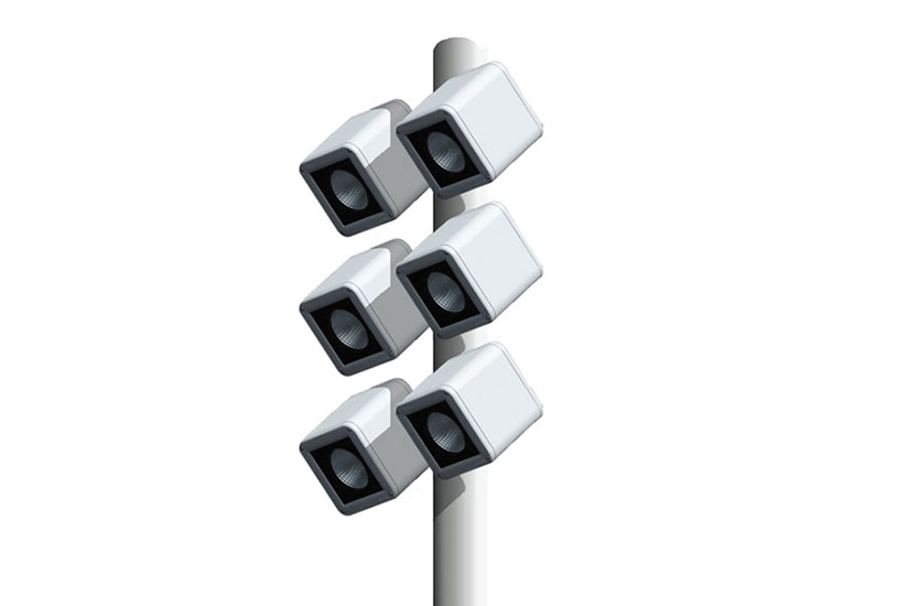 Floodlight Array on Pole