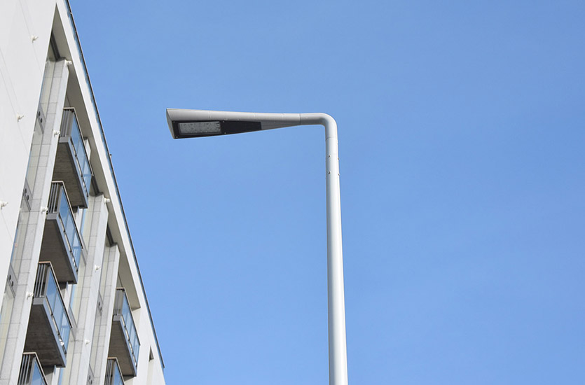 Conical Pole and Streetlight Conical Pole and Streetlight