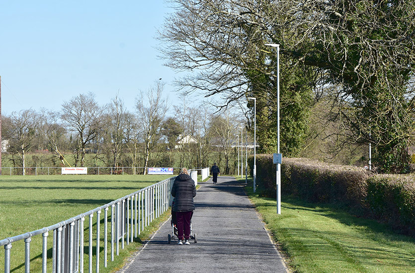 Walkway next to Sports Pitch