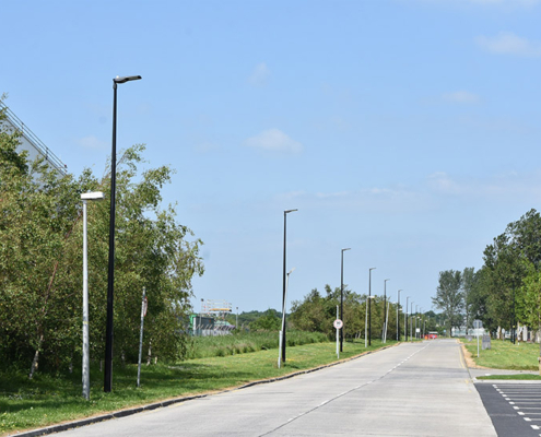 Streetlights in Business Park Streetlights in Business Park