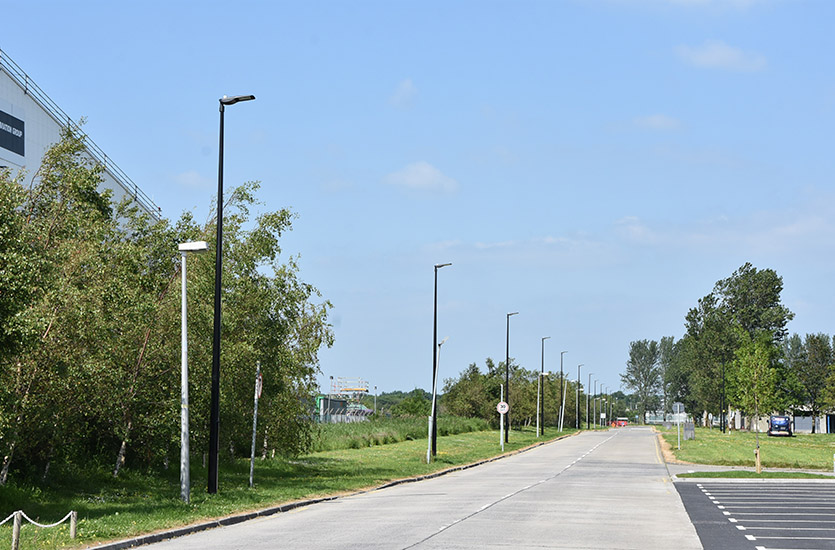 Streetlights in Business Park Streetlights in Business Park
