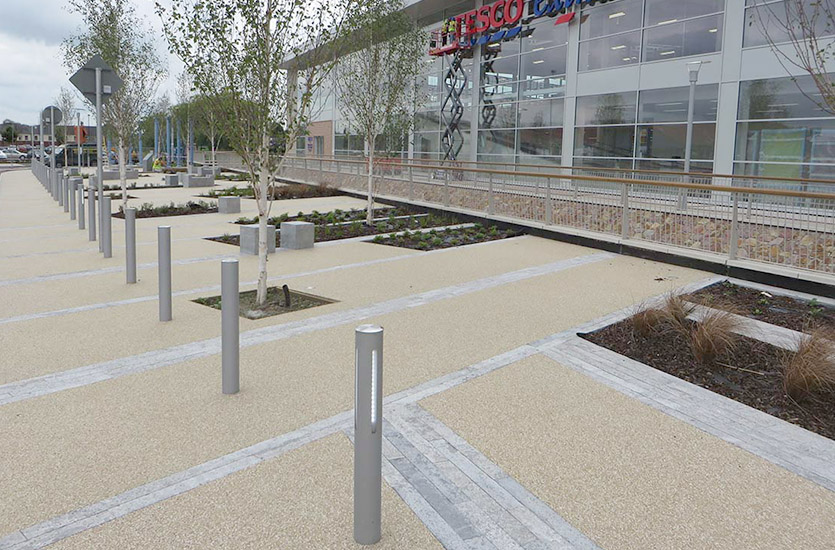 External Bollards at Retail Store External Bollards at Retail Store