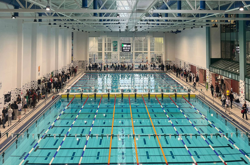 UL Pool 2026-835x550 LED HighBays over Swimming Pool